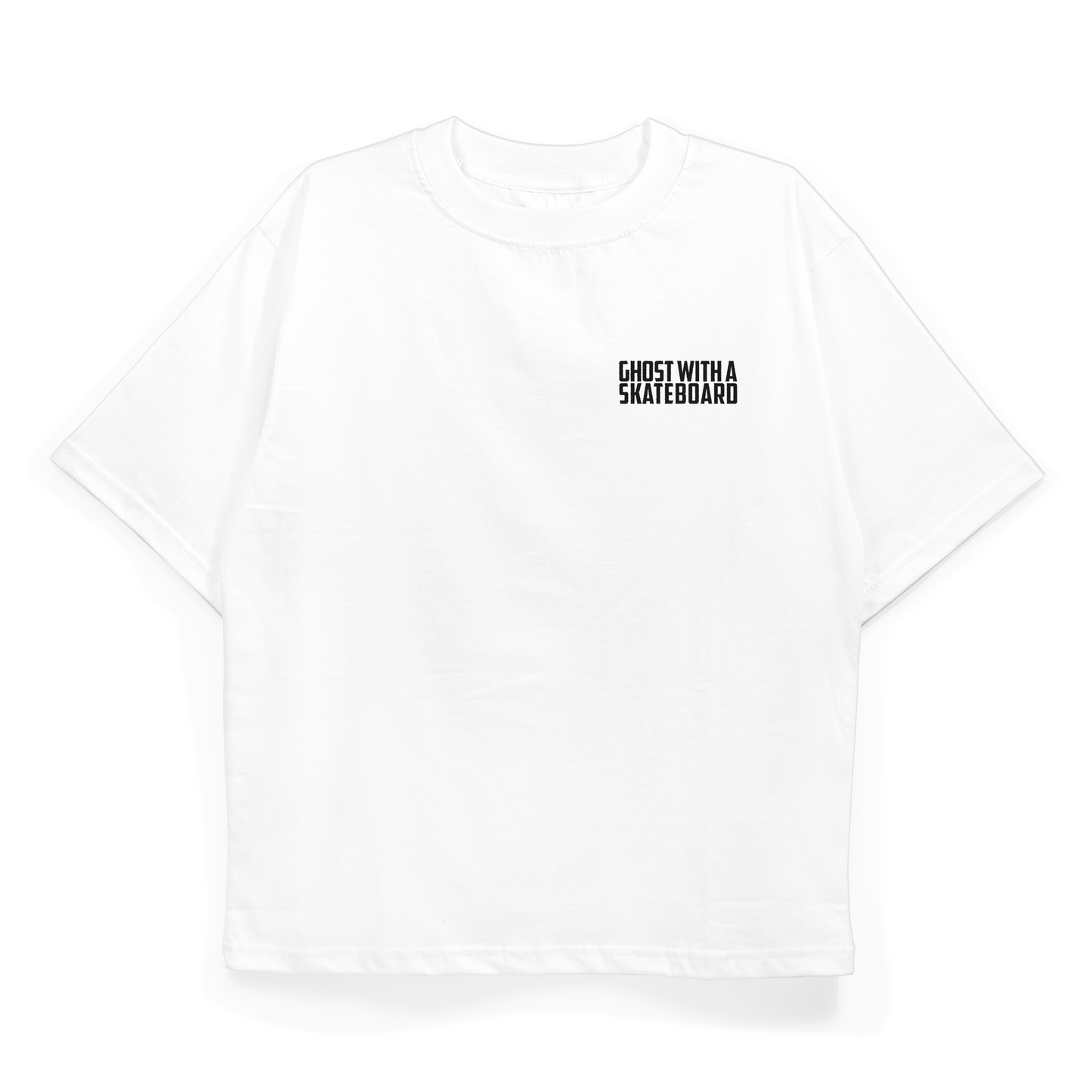 "Ghost With a Skateboard" Oversized Fit T-Shirt