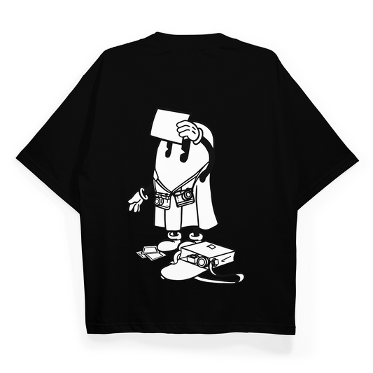 "Ghost With A Camera" Oversized Fit T-Shirt