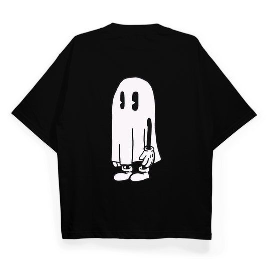 "Ghost With A-" Oversized Fit T-Shirt