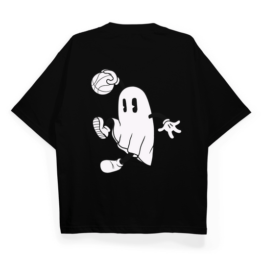 "Ghost With A Basketball" Oversized Fit T-Shirt