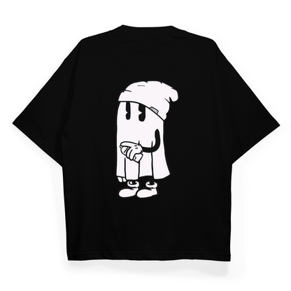 "Ghost With A Graffiti" Oversized Fit T-Shirt
