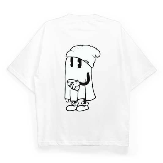 "Ghost With A Graffiti" Oversized Fit T-Shirt