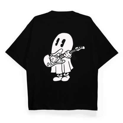 "Ghost With A Guitar" Oversized Fit T-Shirt