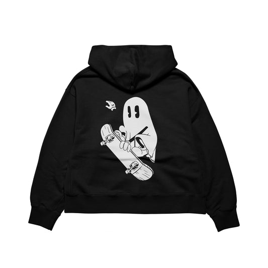 "Ghost With A Skateboard" Oversized Fit Hoodie